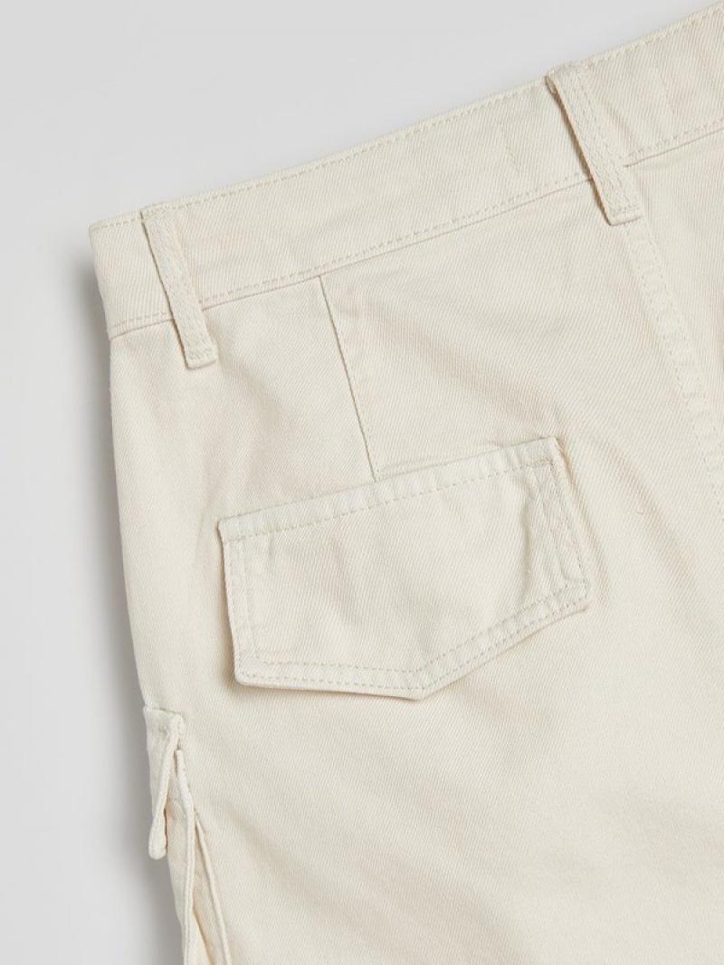 Reserved Cargo Pockets Röcke Damen Beige | 4639-WIJQT