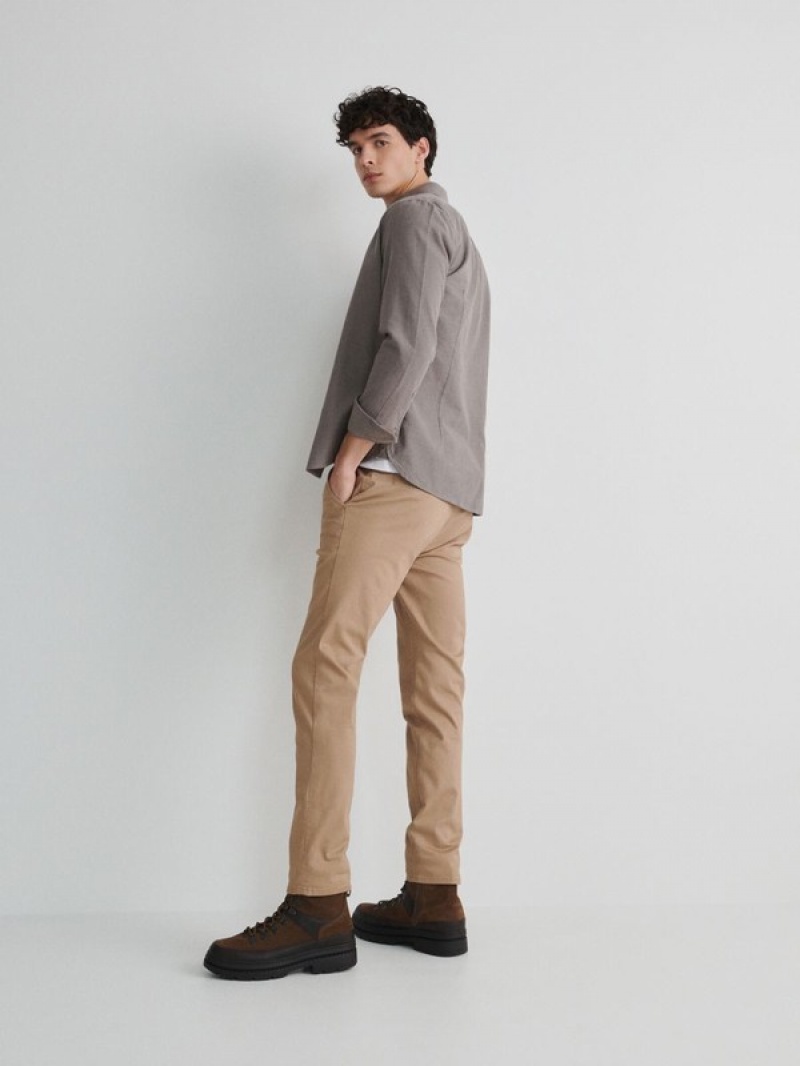 Reserved Chino Slim Fit Hosen Herren Beige | 8907-GNEHS