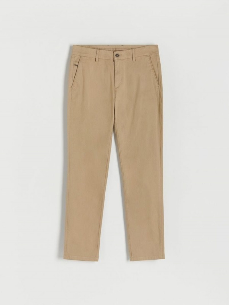 Reserved Chino Slim Fit Hosen Herren Beige | 9458-JDVOQ