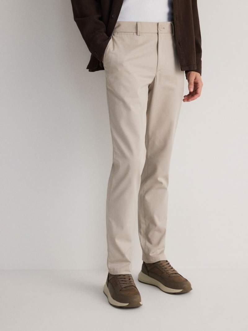 Reserved Chino Slim Fit Hosen Herren Beige | 2956-JKXAF