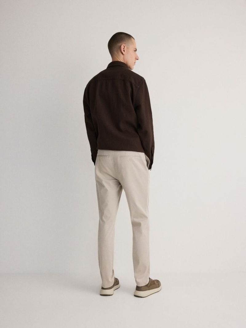 Reserved Chino Slim Fit Hosen Herren Beige | 2956-JKXAF