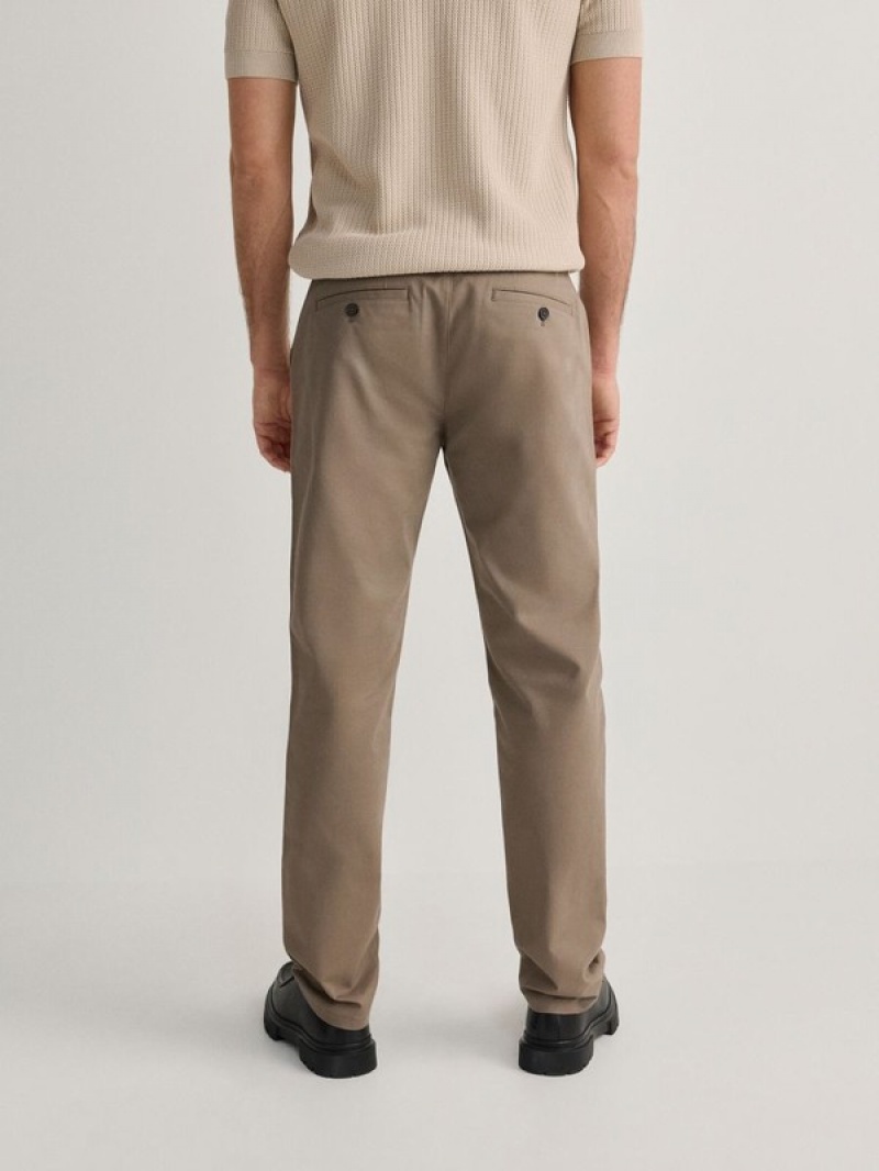 Reserved Chino Slim Fit Hosen Herren Braun | 0673-KMXIE