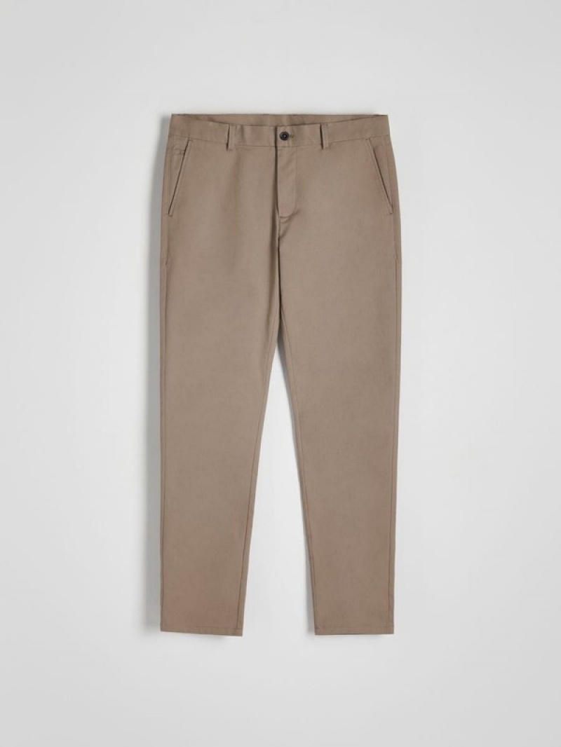 Reserved Chino Slim Fit Hosen Herren Braun | 0673-KMXIE