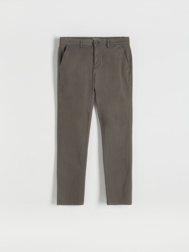 Reserved Chino Slim Fit Hosen Herren Dunkelgrau | 2834-GRHAV