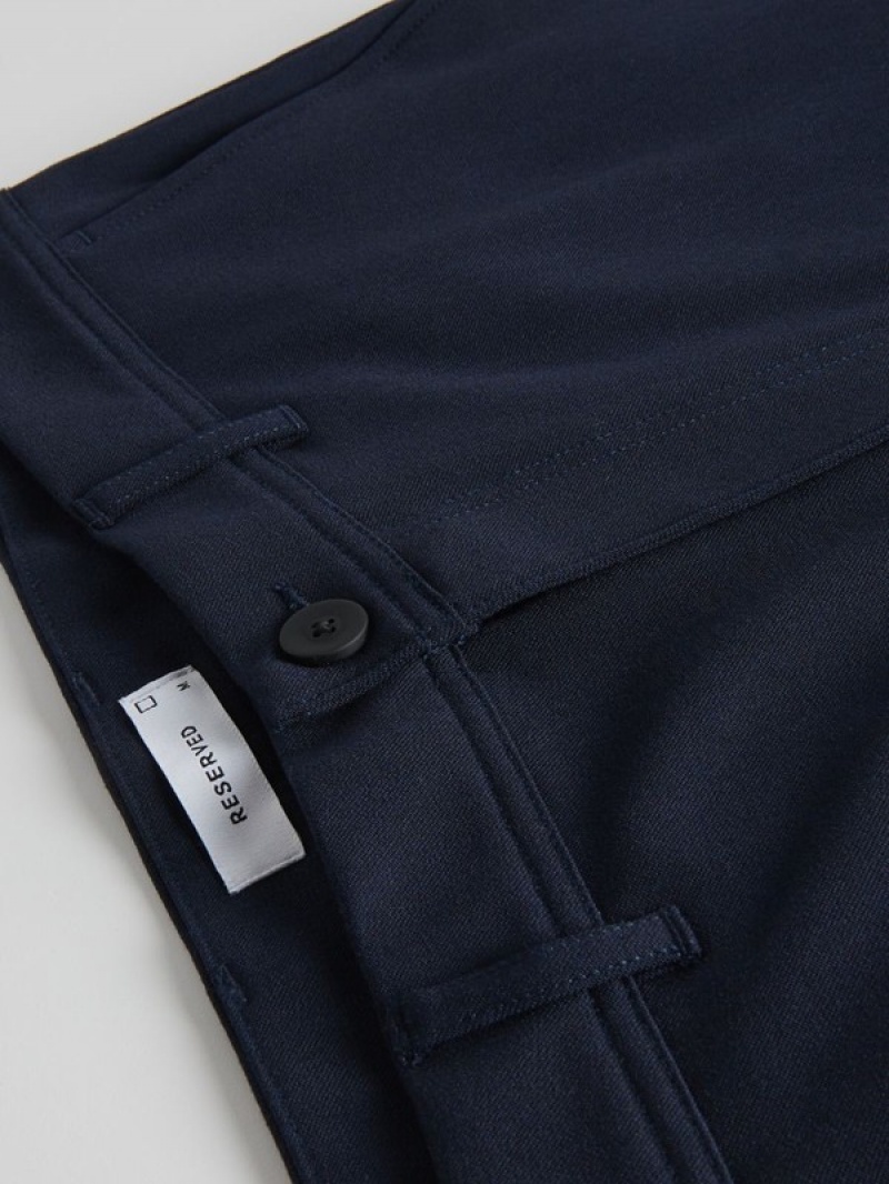 Reserved Chino Slim Fit Hosen Herren Navy | 1076-KCMRY