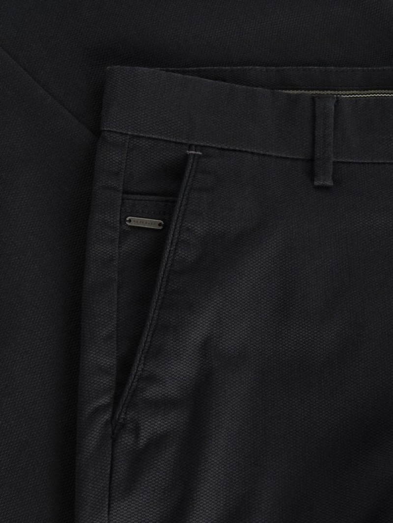 Reserved Chino Slim Fit Hosen Herren Schwarz | 8493-EAYKN