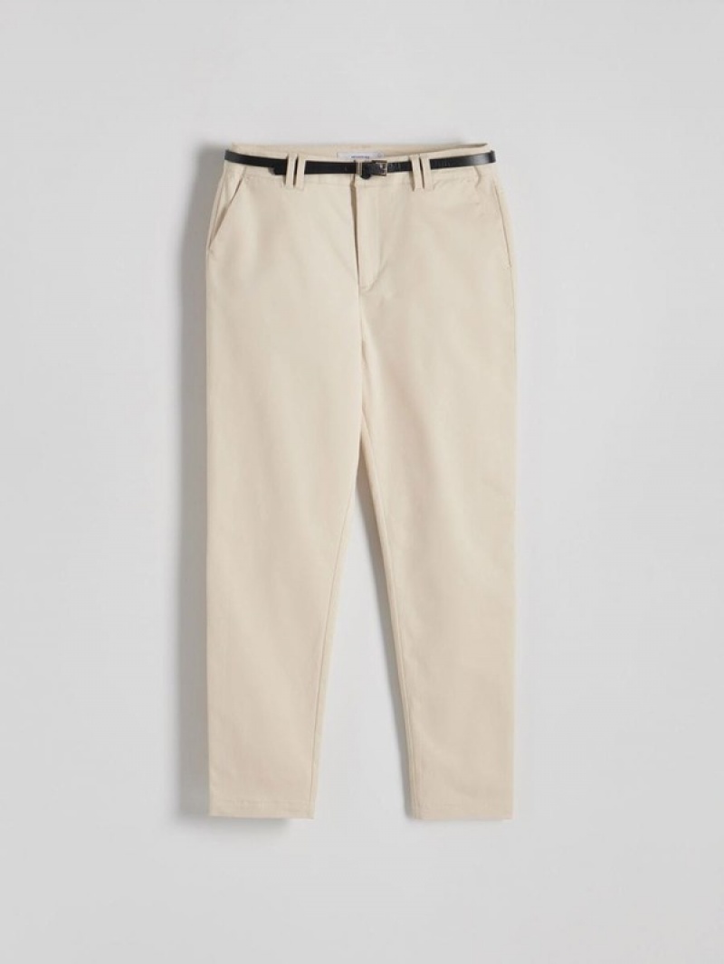 Reserved Chino With Hosen Damen Beige | 8192-DPOUE