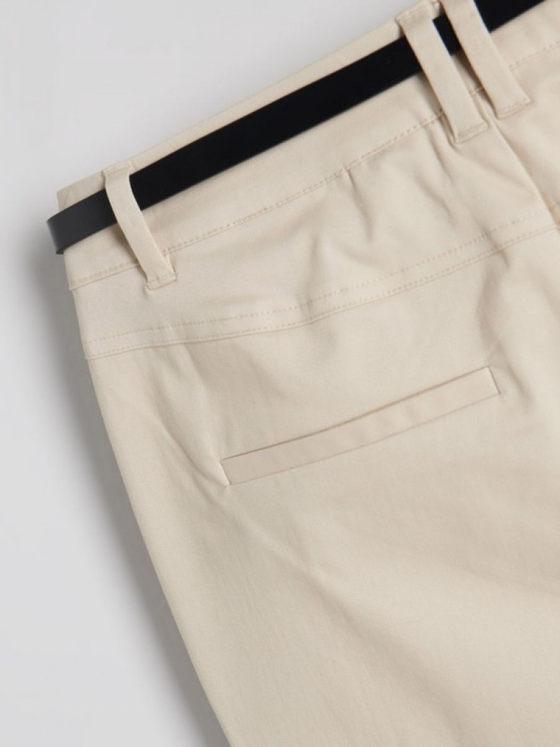 Reserved Chino With Hosen Damen Beige | 8192-DPOUE