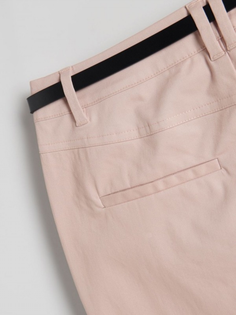 Reserved Chino With Hosen Damen Rosa | 8701-EYJZI