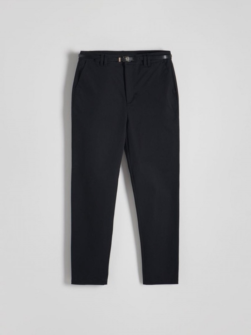 Reserved Chino With Hosen Damen Schwarz | 9248-EOGSP