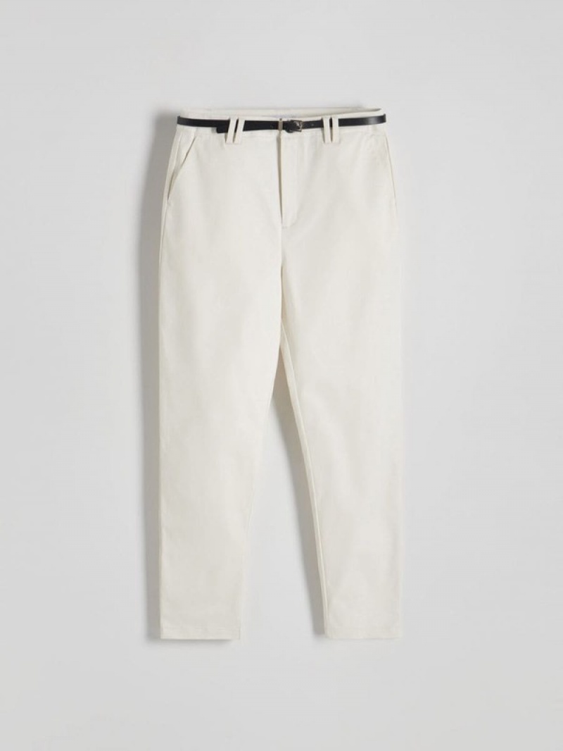 Reserved Chino With Hosen Damen Weiß | 5803-FNXJW