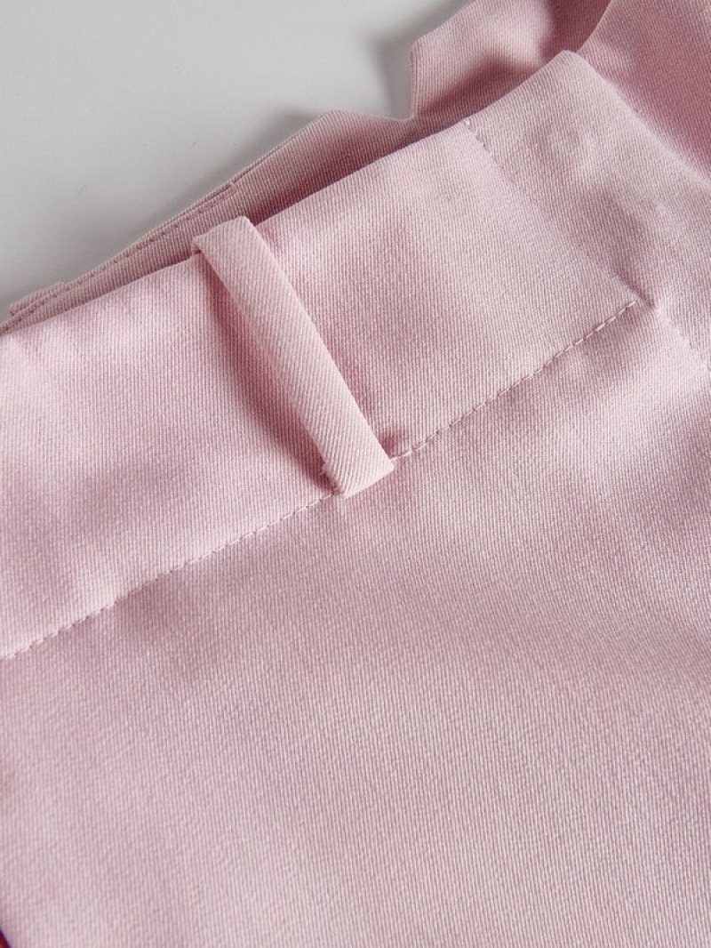 Reserved Cigaretteviscose Blend Hosen Damen Rosa | 7431-NSXGK