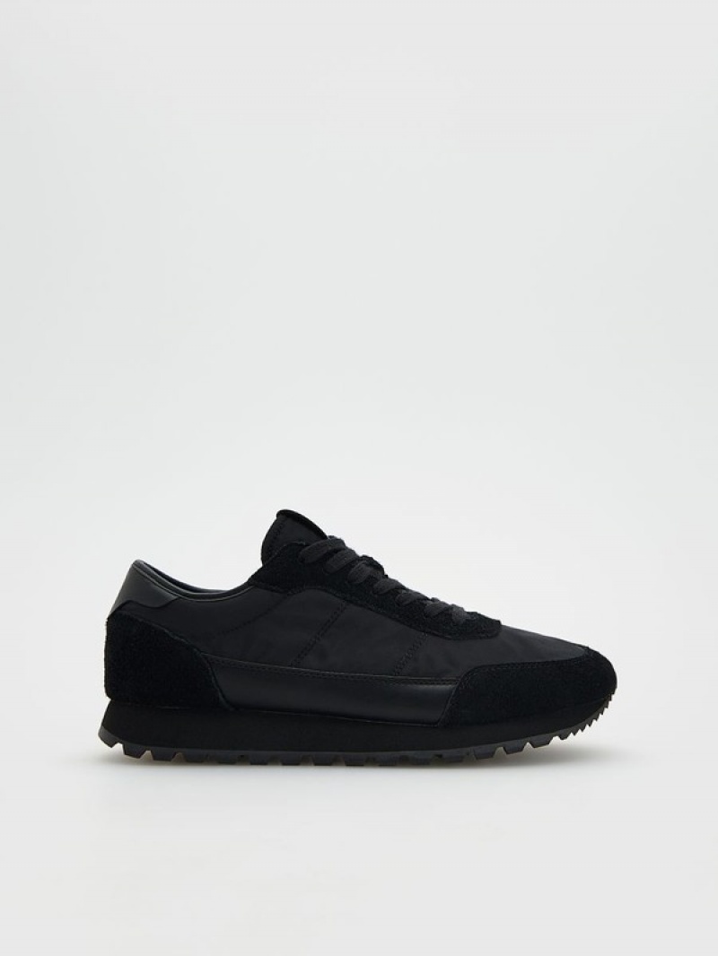 Reserved Combined Materials Schuhe Herren Schwarz | 1924-VBAPE