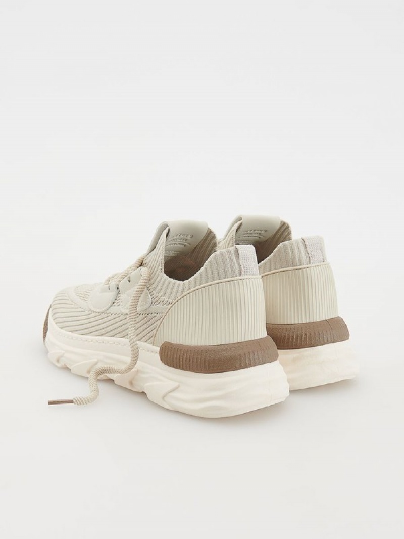 Reserved Combined Schuhe Herren Beige | 8170-AJYZR