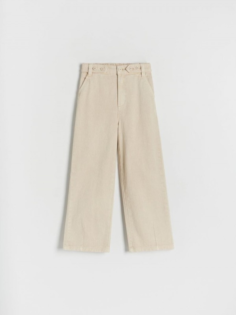 Reserved Cottonbuttons Hosen Mädchen Beige | 6850-LBMDQ