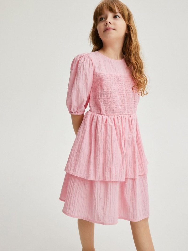 Reserved Cottonruffles Kleid Mädchen Rosa | 9014-GRXTQ