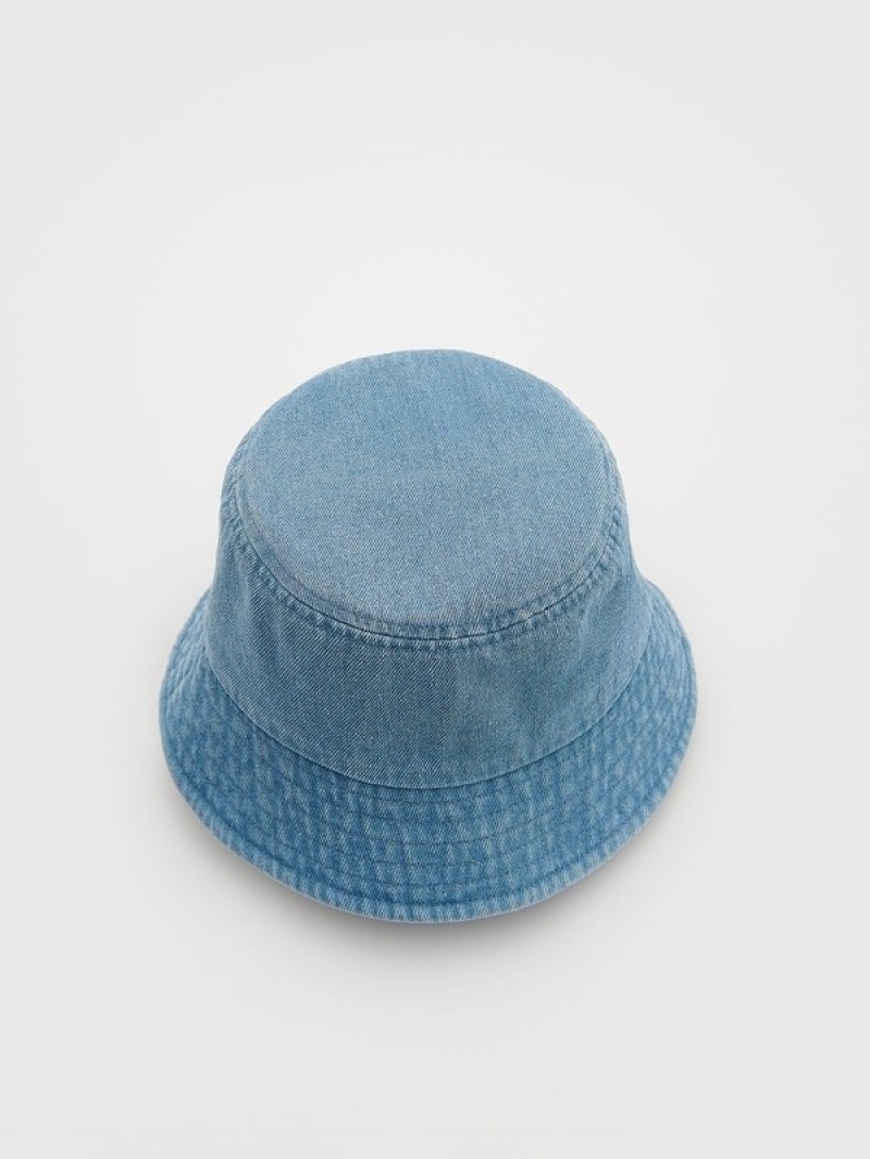 Reserved Denim Bucket Hüte Jungen Grau Blau | 8207-GXCWD