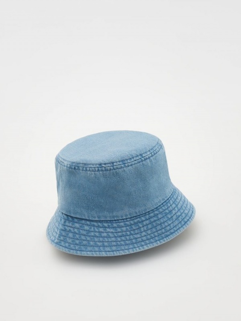 Reserved Denim Bucket Hüte Mädchen Blau | 1273-GONWJ