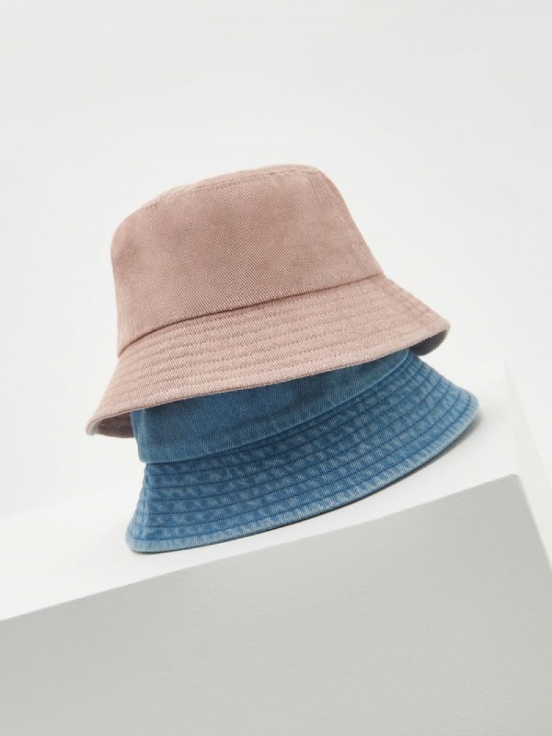 Reserved Denim Bucket Hüte Mädchen Rosa | 1632-GDBZQ