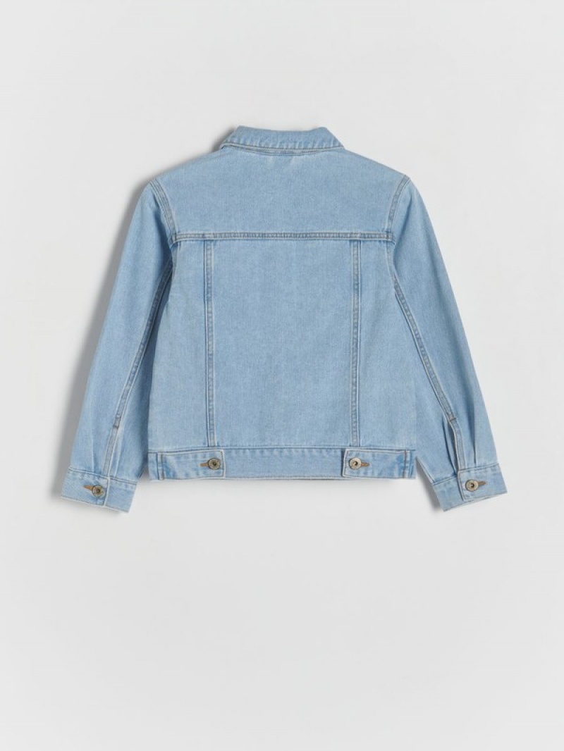 Reserved Denim Jacken Mädchen Blau | 7014-HOMQW