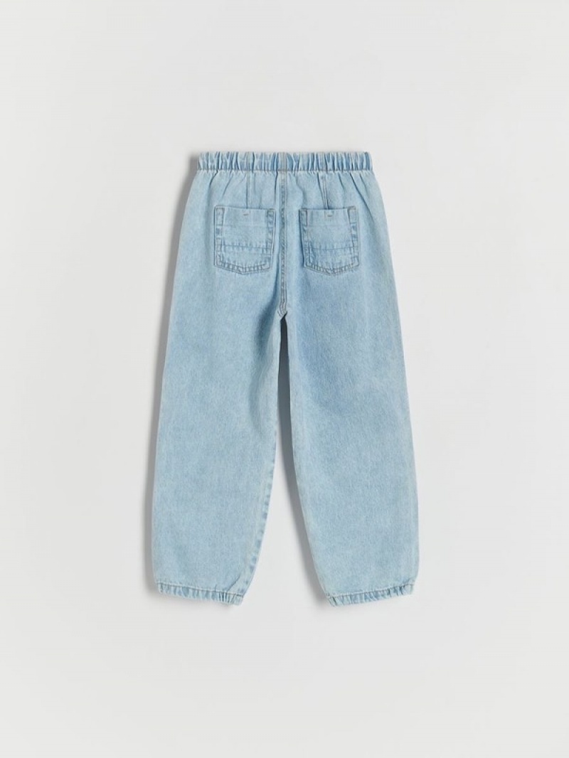 Reserved Denim Parachute Jeans Mädchen Blau | 8653-BRCON