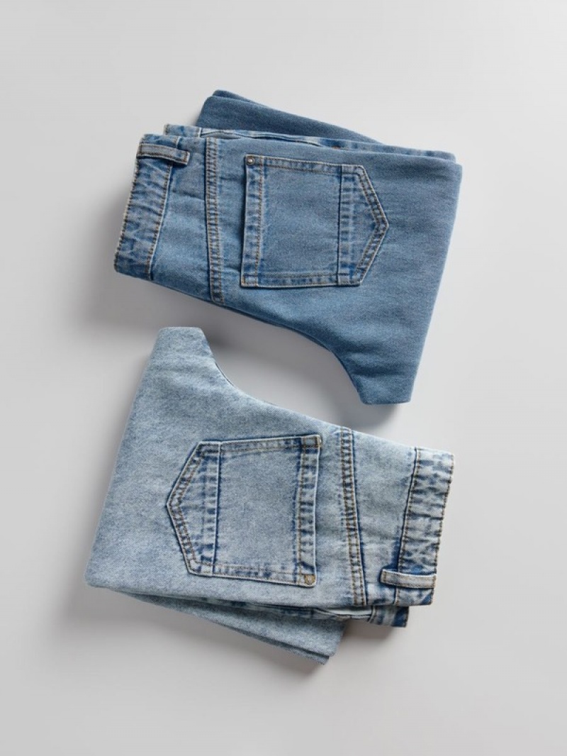 Reserved Distressed Gerade Jeans Mädchen Blau | 1485-EXQDM