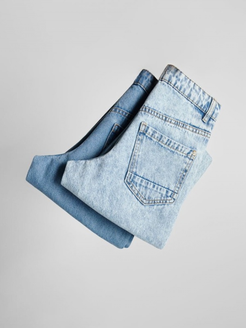 Reserved Distressed Gerade Jeans Mädchen Blau | 1485-EXQDM