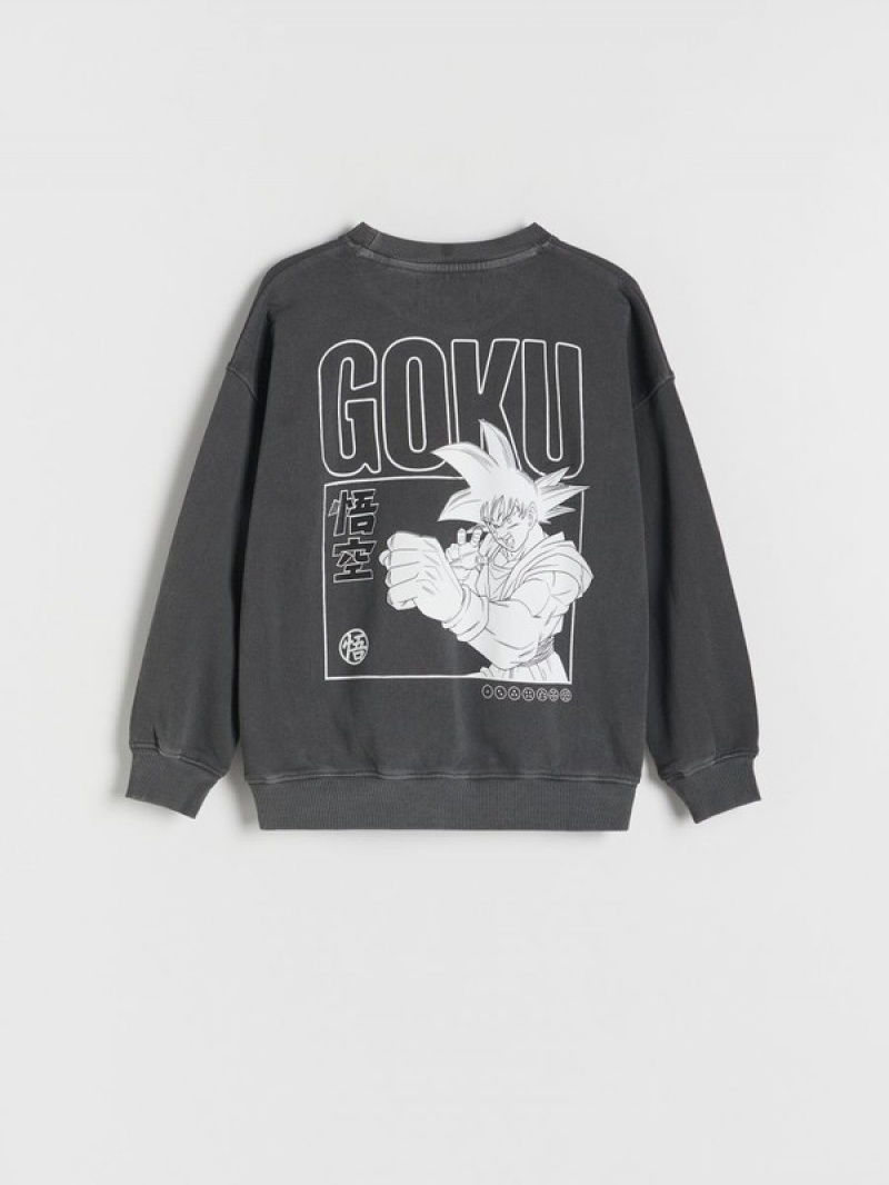 Reserved Dragon Ball Pullover Jungen Schwarz | 4136-GOBCK