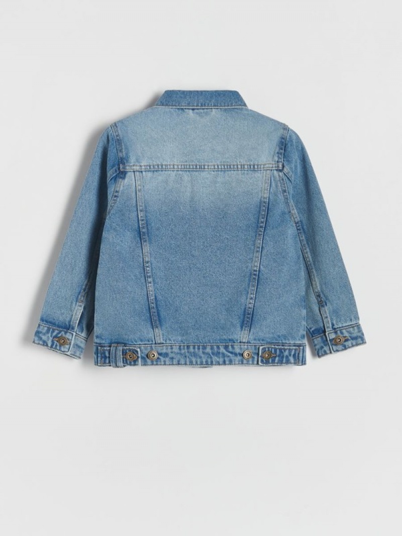 Reserved Faded Denim Jacken Jungen Blau | 8560-CRJXP