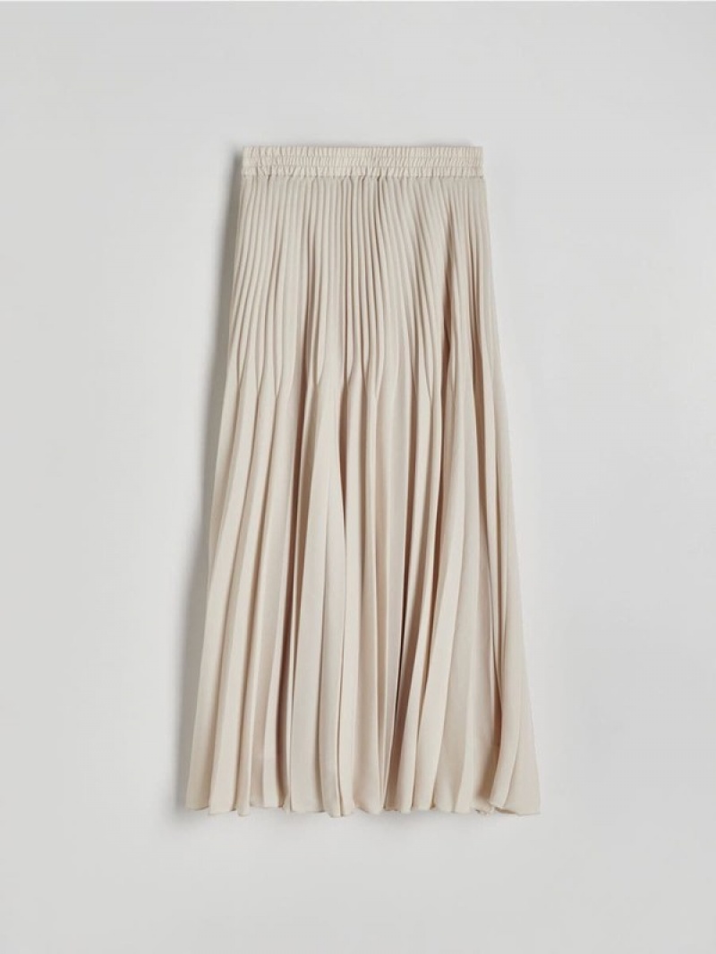 Reserved Falten Maxi Röcke Damen Beige | 6892-XJLEM