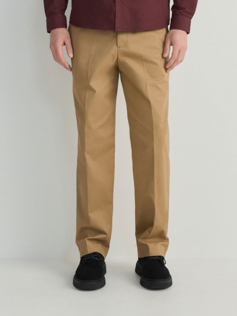 Reserved Gerade Hosen Herren Beige | 4781-UKELQ