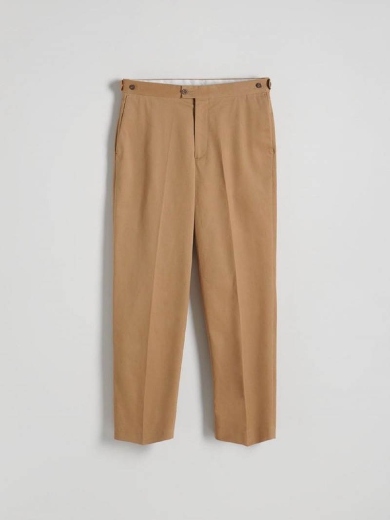 Reserved Gerade Hosen Herren Beige | 4781-UKELQ