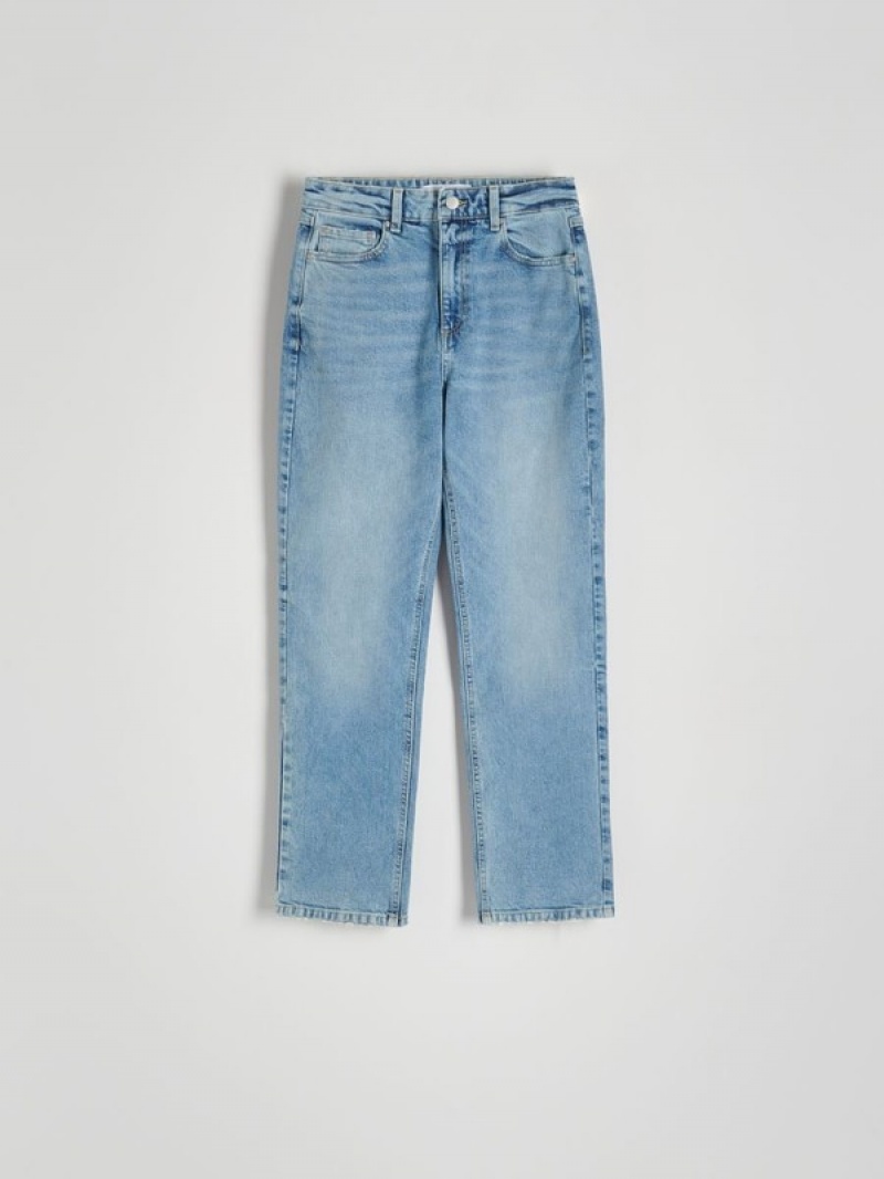 Reserved Gerade Jeans Damen Blau | 3651-ZEJSI