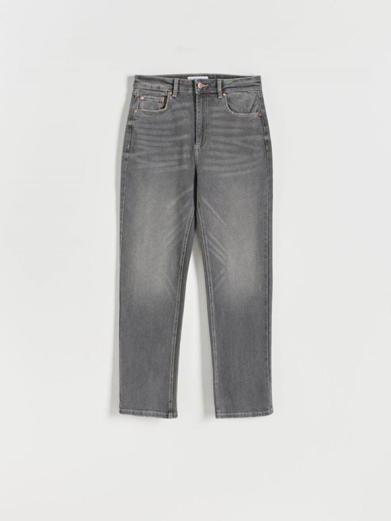 Reserved Gerade Jeans Damen Grau | 3028-CKEOJ