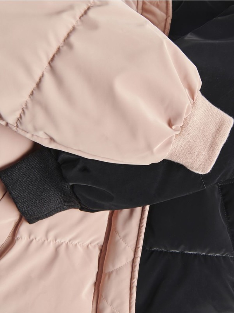 Reserved Gesteppt Bomber Jacken Mädchen Rosa | 7283-SRPLY