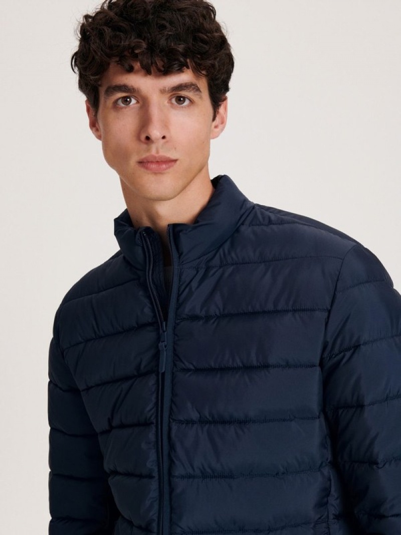 Reserved Gesteppt Jacken Herren Navy | 9034-SYHNO