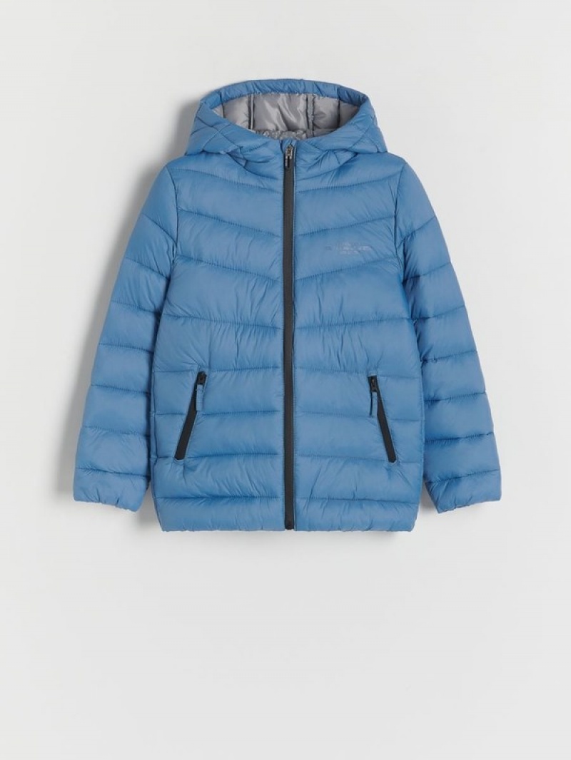 Reserved Gesteppt Jacken Jungen Grau Blau | 9820-VRHXK