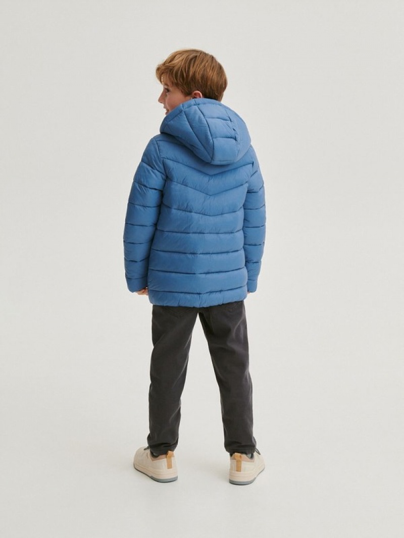 Reserved Gesteppt Jacken Jungen Grau Blau | 9820-VRHXK