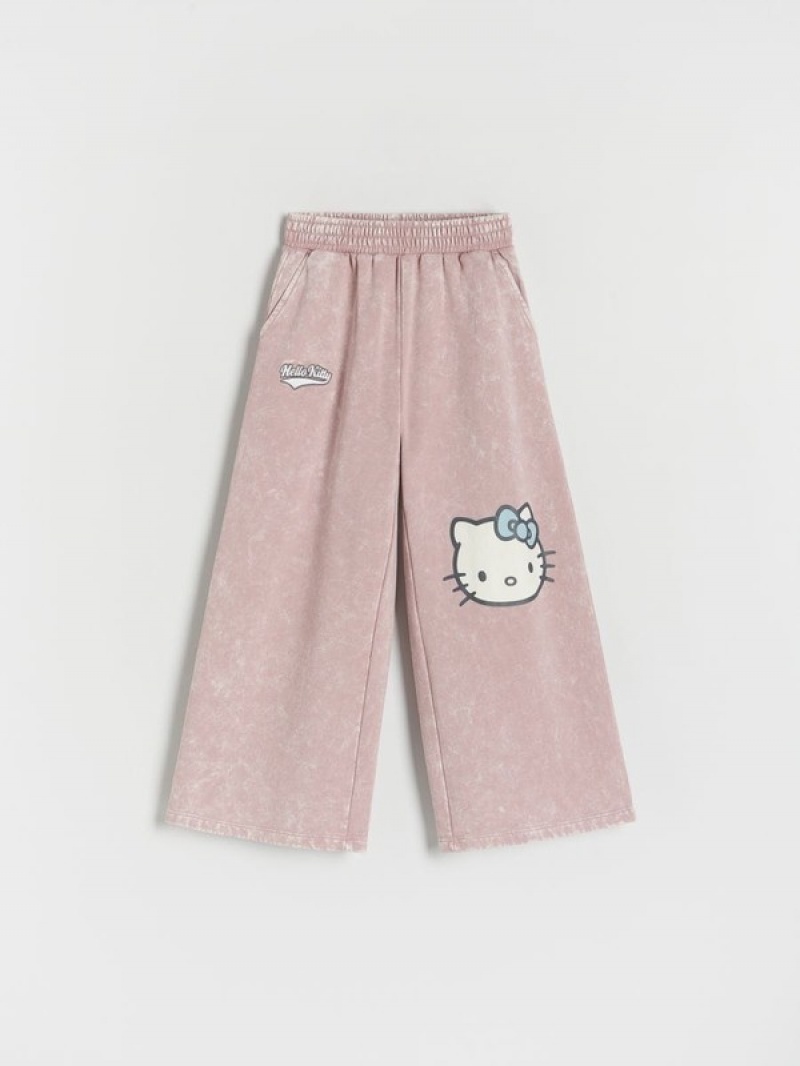 Reserved Hello Kitty Weite Leg Hosen Mädchen Lila | 8792-TXPBO