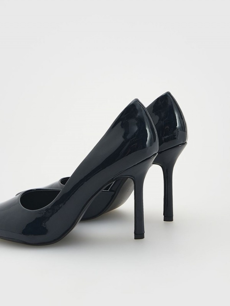 Reserved High Pumps Hohe Schuhe Damen Navy | 4085-OMREG