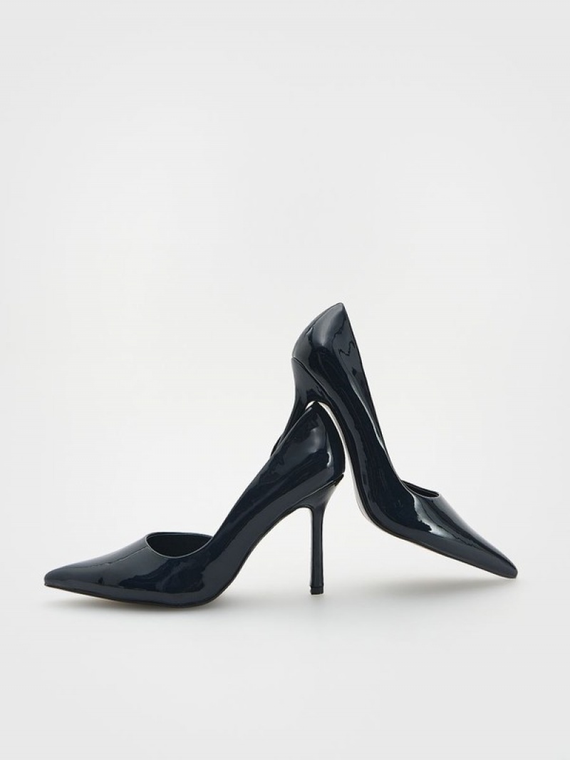 Reserved High Pumps Hohe Schuhe Damen Navy | 4085-OMREG