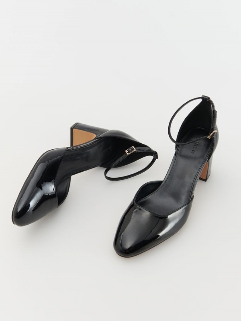 Reserved High Shineed Pumps Hohe Schuhe Damen Schwarz | 1940-CONAI