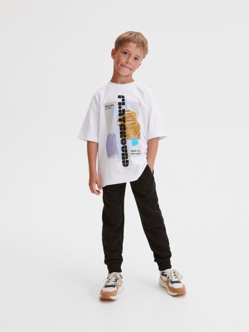 Reserved Jogger Hosen Jungen Schwarz | 5870-VJHKN