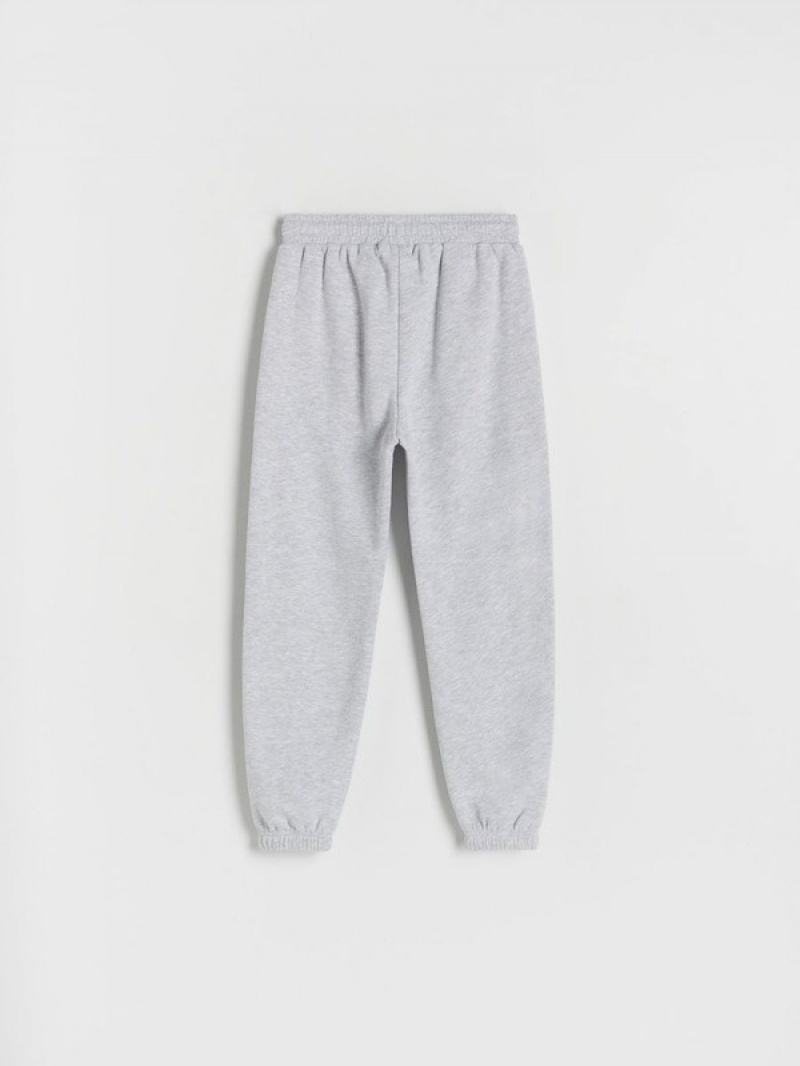 Reserved Jogger Track Bottoms Hosen Mädchen Hellgrau | 0346-KOCWH