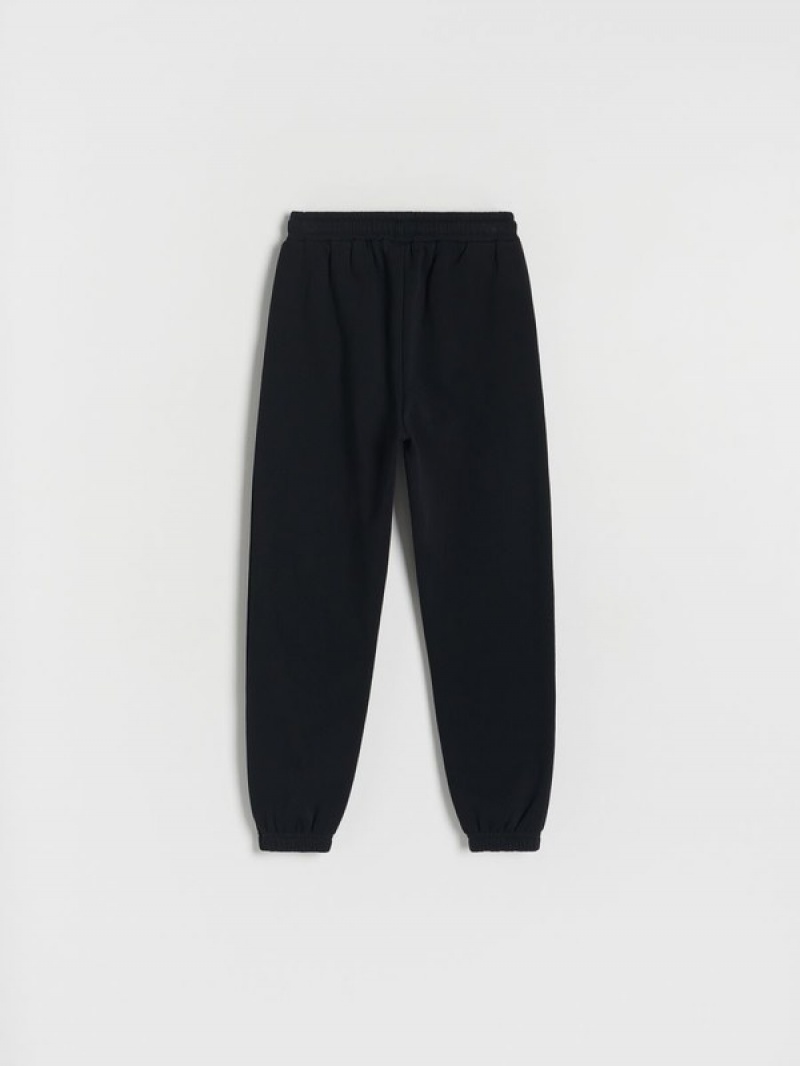 Reserved Jogger Track Bottoms Hosen Mädchen Schwarz | 1359-EQXHB