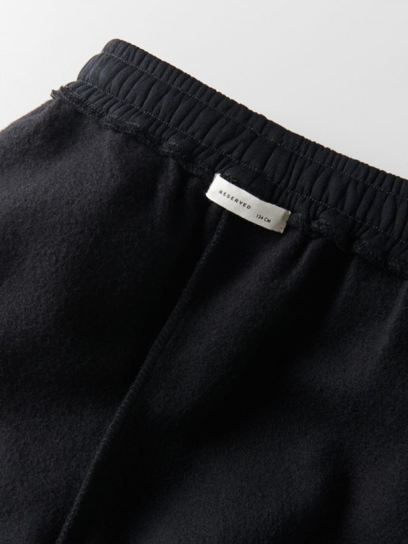 Reserved Jogger Track Bottoms Hosen Mädchen Schwarz | 1359-EQXHB