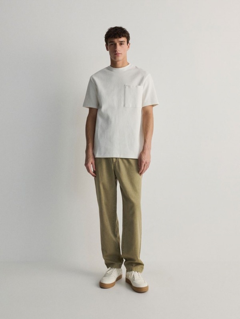 Reserved Joggers Hosen Herren Beige | 8071-BTNRW