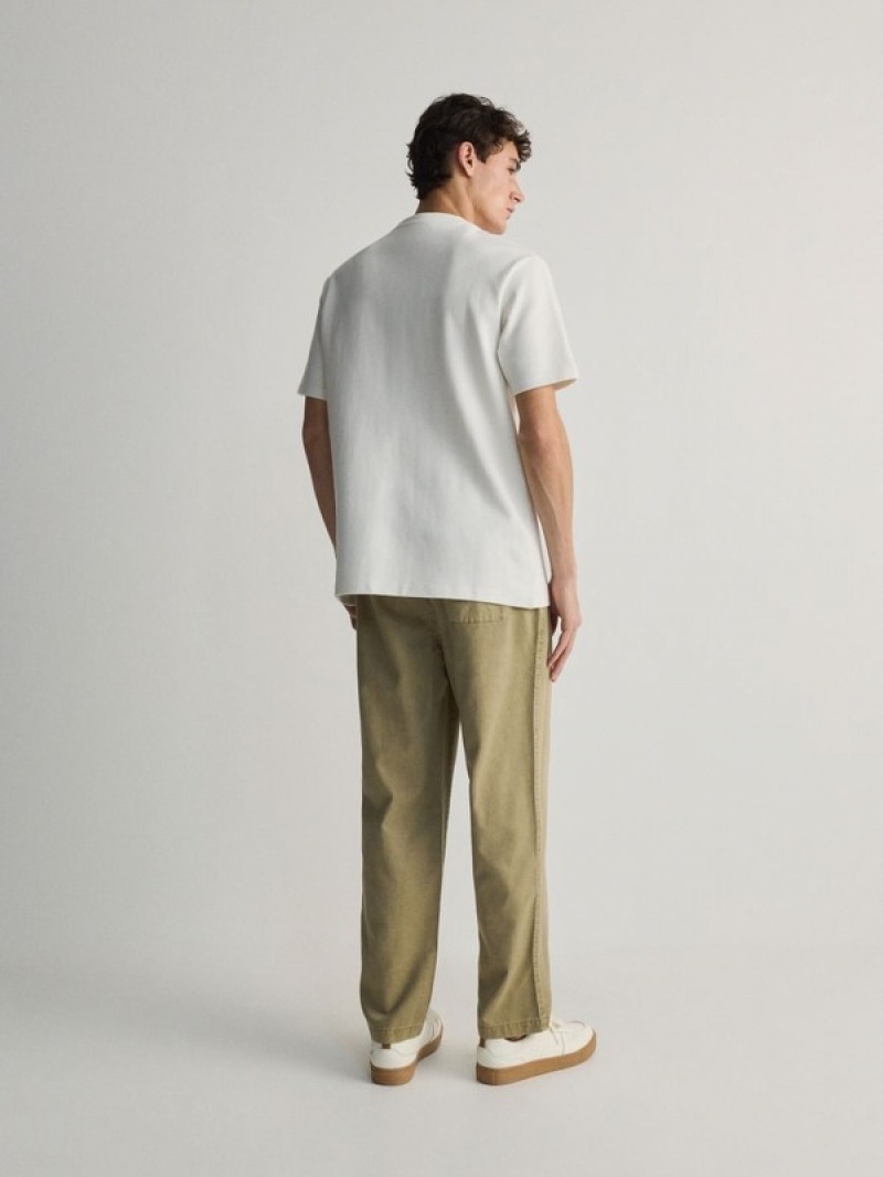 Reserved Joggers Hosen Herren Beige | 8071-BTNRW