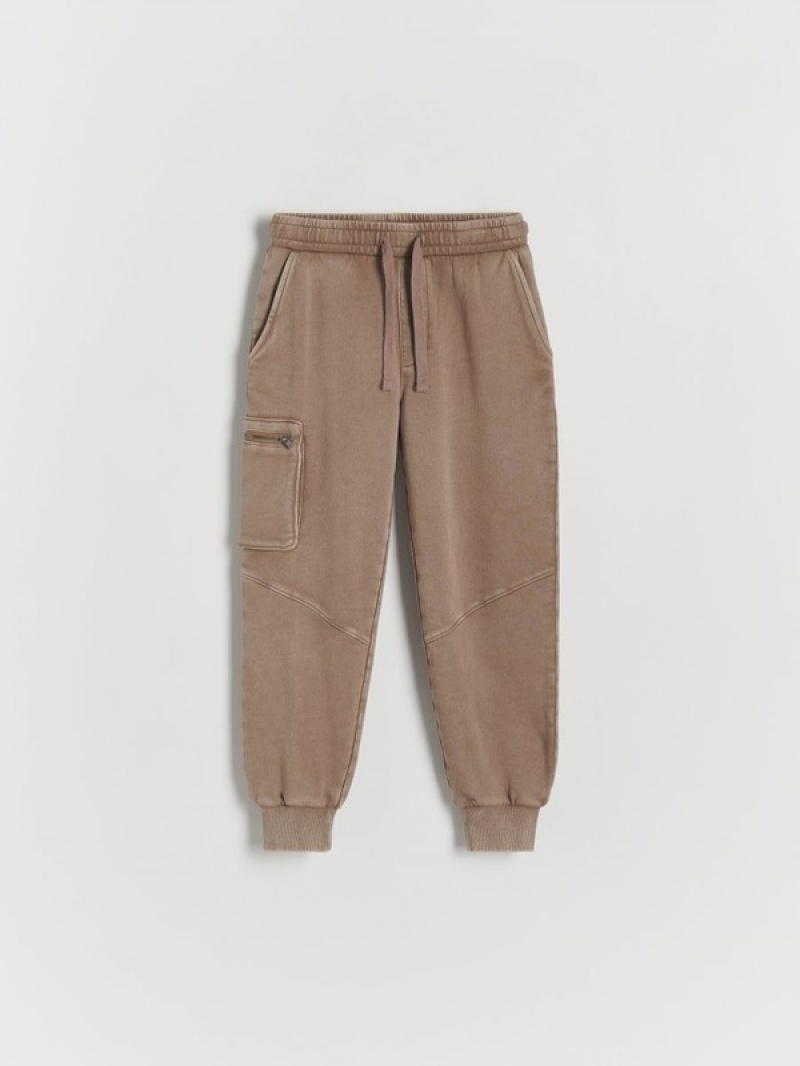 Reserved Joggers Hosen Jungen Braun | 8619-JLOWS