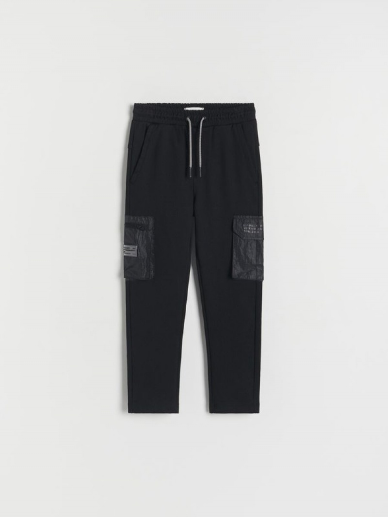 Reserved Joggers Hosen Jungen Schwarz | 0716-BTWGS